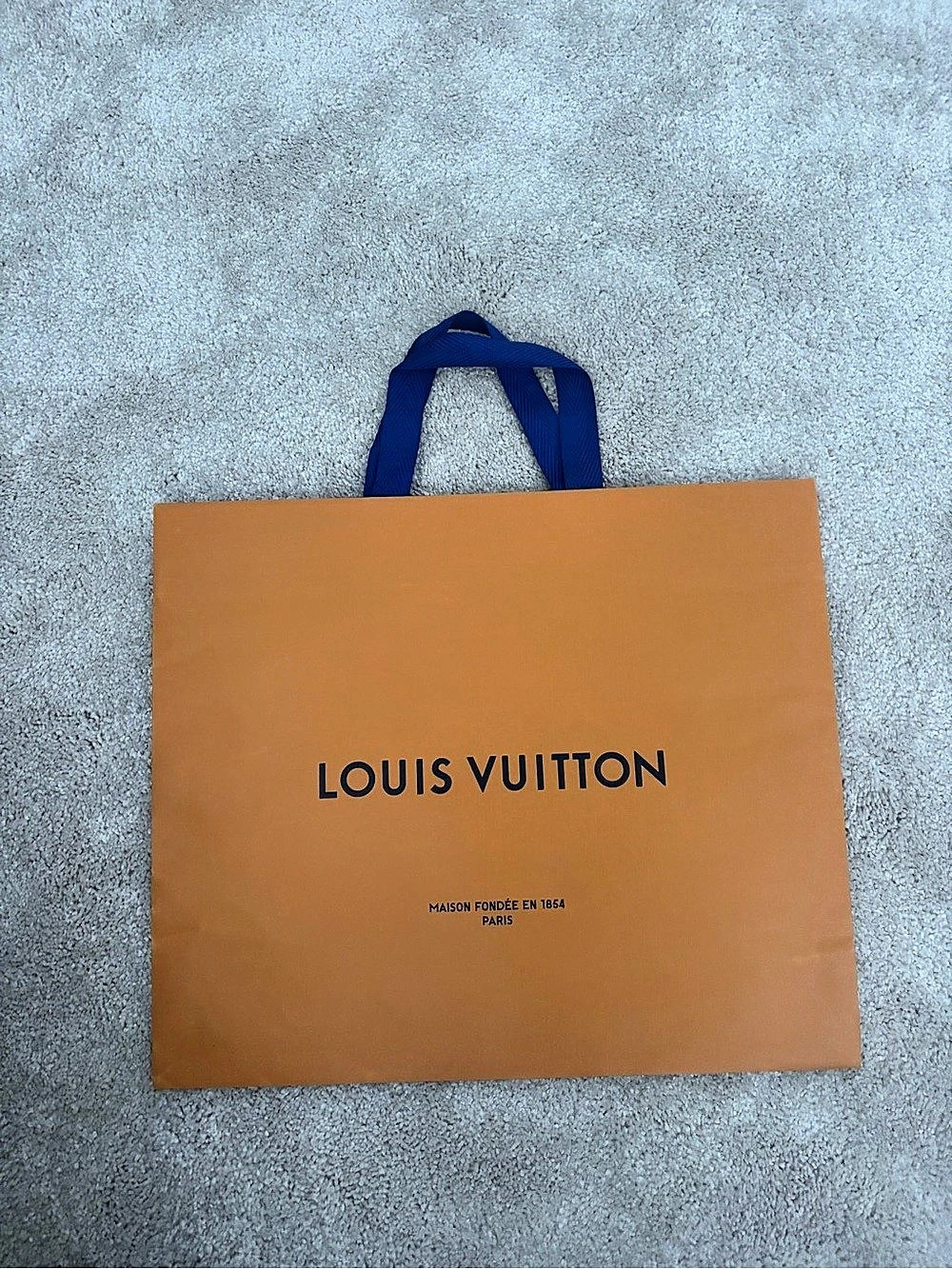 Louis Vuitton Orange Shopping Bag Brown